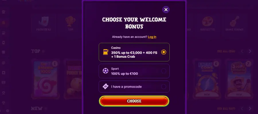 Duospin slots